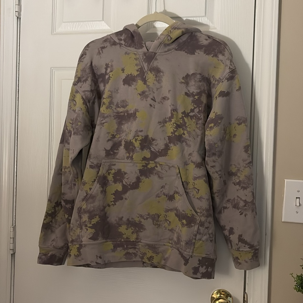 Lululemon All Yours Hoodie Orbital Tie Dye Mauve Grey Multi Size 10 - Picture 6 of 7